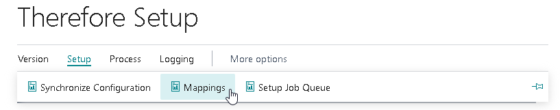 The Mappings option under Setup > Mappings The Mappings option under Setup > Mappings