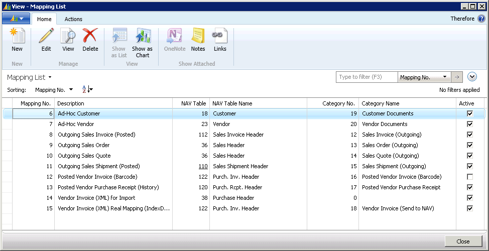 Figure 6: Mapping List Figure 6: Mapping List