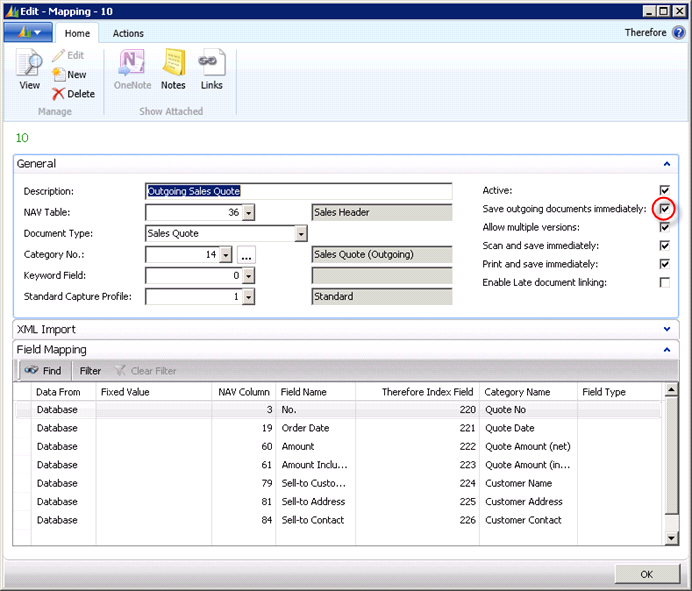 Figure 23: Mapping No. 10 (Sales Quote)