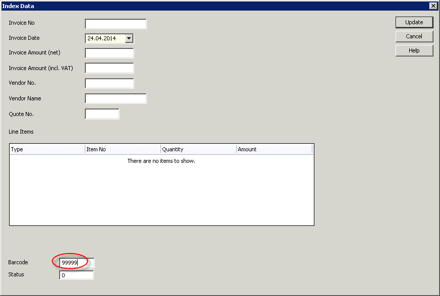 Figure 30: Therefore⢠Viewer: Allocation of barcode Figure 30: Therefore⢠Viewer: Allocation of barcode
