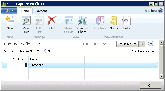 Figure 52: Capture Profile List (Scanner) Figure 52: Capture Profile List (Scanner)