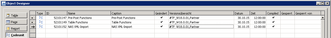 Figure 8: Overview Partner Codeunits