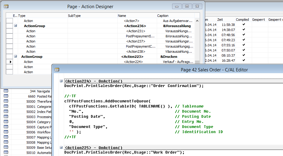 Figure 3: Page 42 (Sales Order) C/AL  in the Action Button Print Figure 3: Page 42 (Sales Order) C/AL  in the Action Button Print