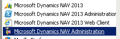 Figure 24: Microsoft Dynamics NAV Administration Figure 24: Microsoft Dynamics NAV Administration