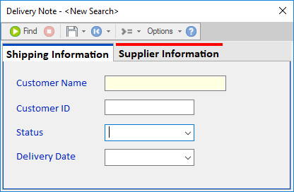 'Shipping Information' Tab