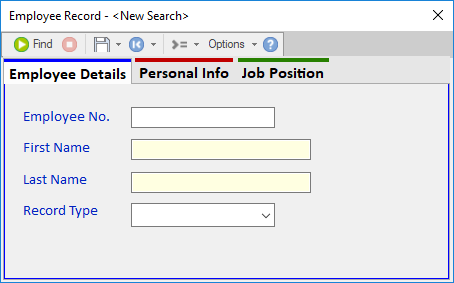 'Employee Details' Tab